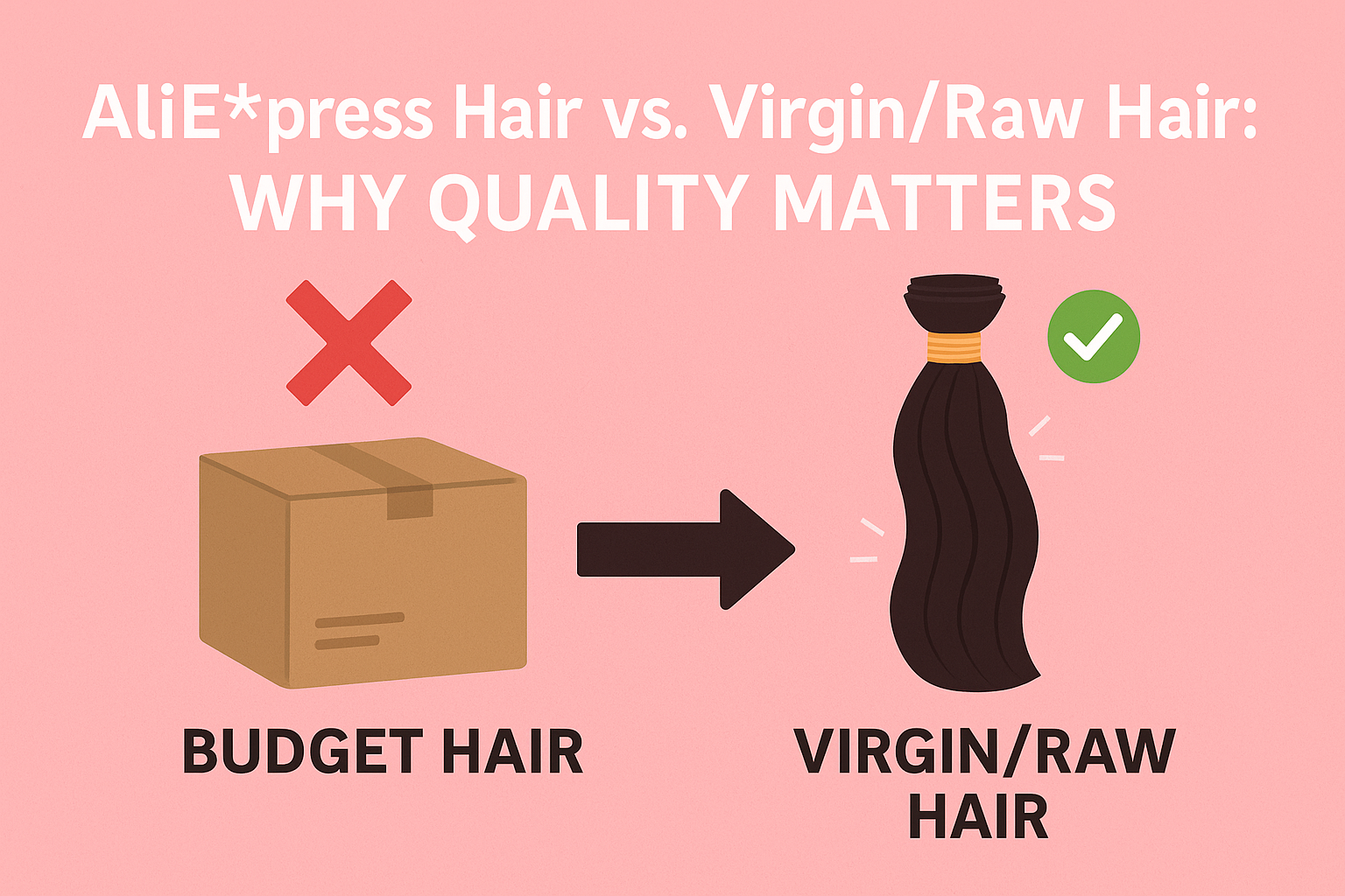 AliE*press Hair vs. Virgin/Raw Hair: Why Quality Matters