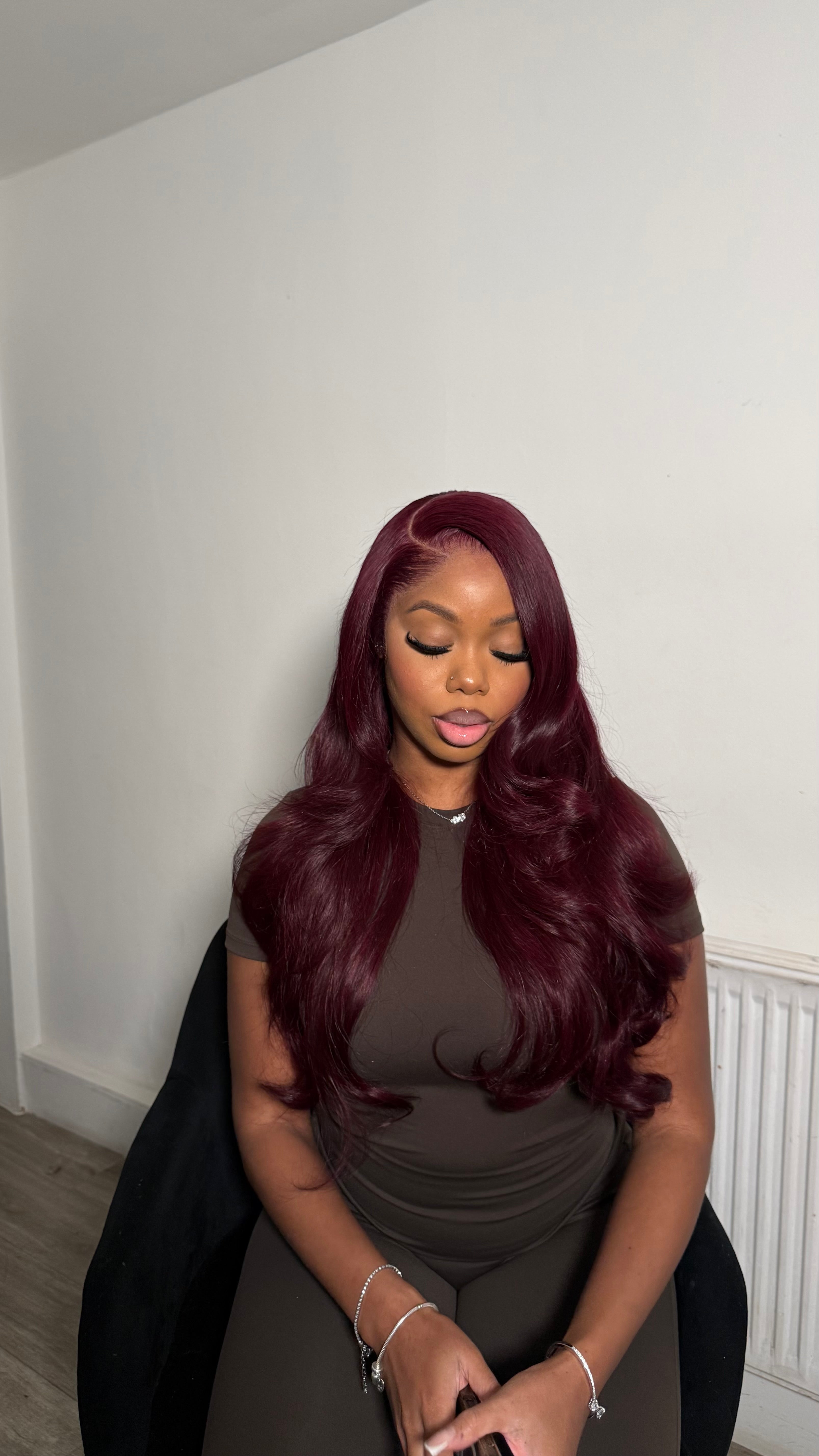 VIRGIN 'DARK CHERRY' HD WIG