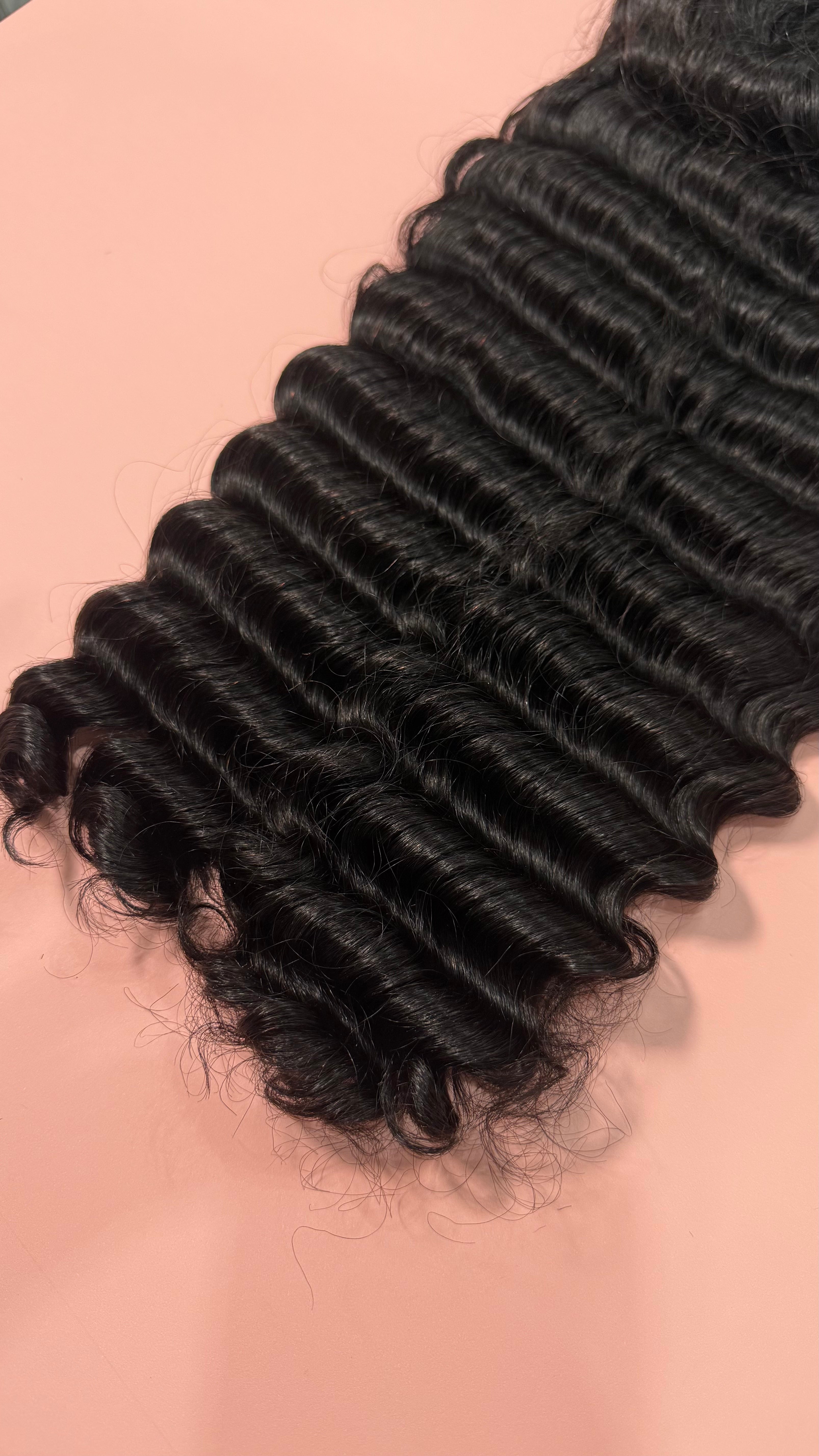 Closeup of loose wave hair texture by rayshairhub fast UK and worldwide delivery